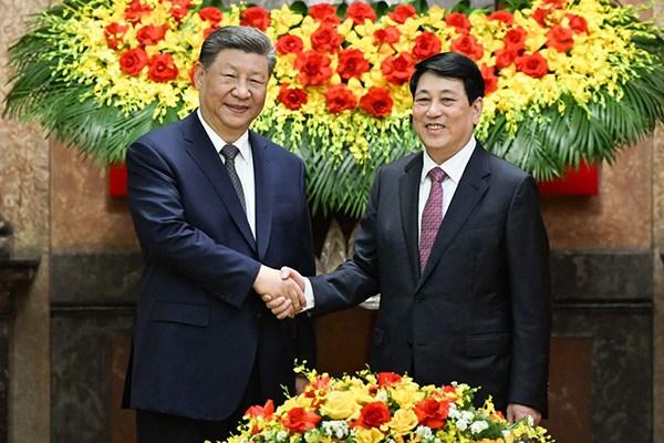 習近平會見越南國家主席梁強