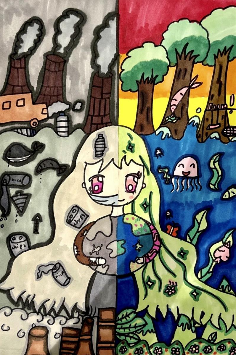 《向右走，守護那一抹綠》 趙桾然 7歲