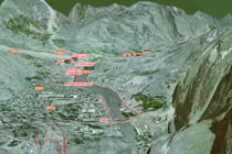 組圖:甘肅舟曲縣泥石流災前災后影像地圖