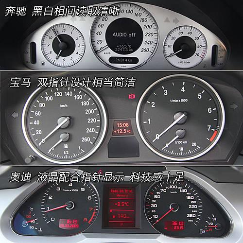 三駕馬車!奔馳E/寶馬5/奧迪A6內飾對比