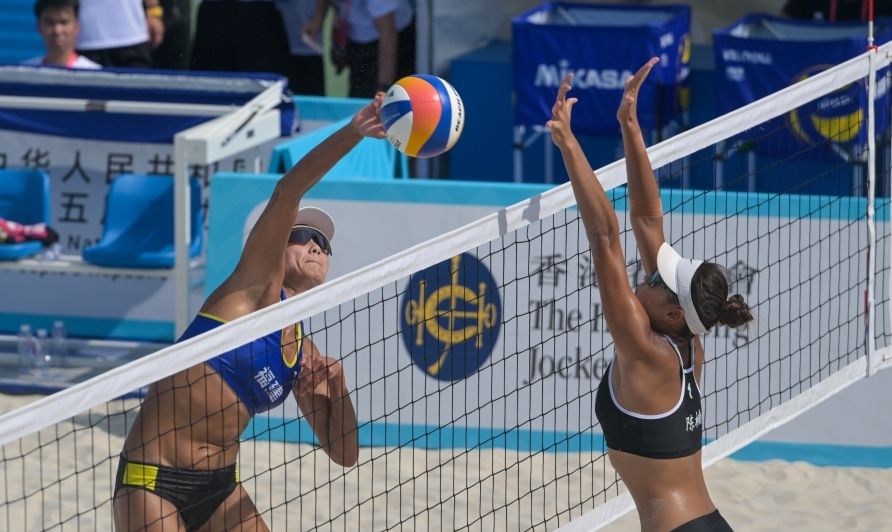 十五運會香港賽區首個項目沙灘排球開賽